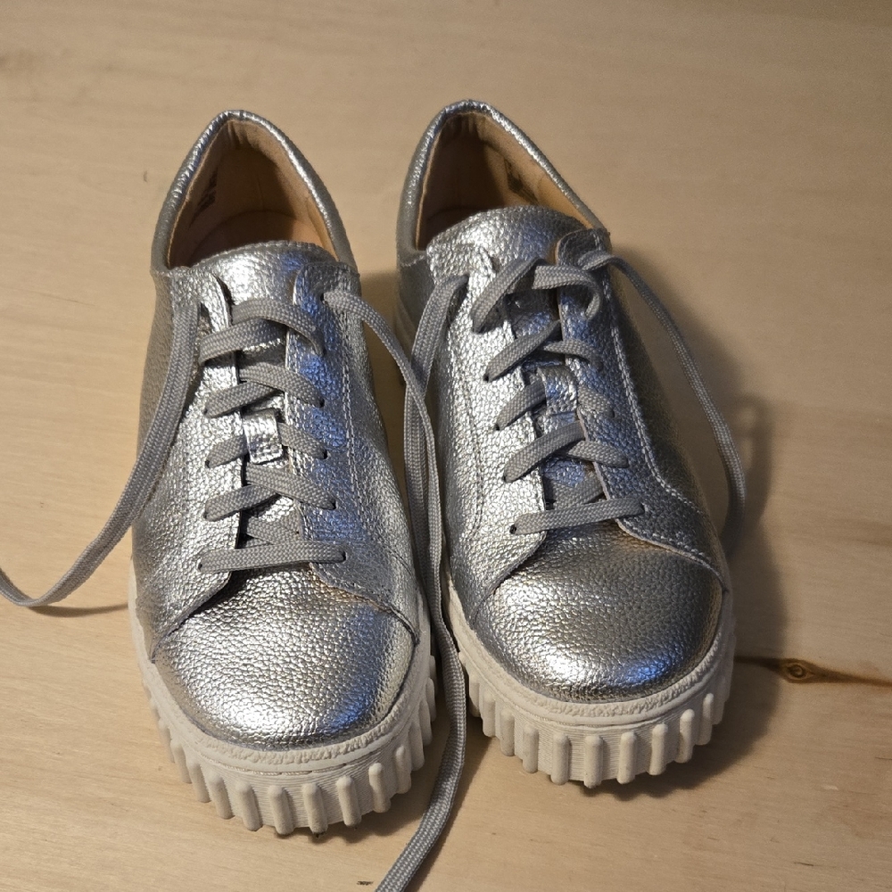 Clarks Silver Women's Sneakers